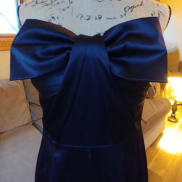 Allen B by Adam Schwartz Black Bow Dress - Picture 2 of 7